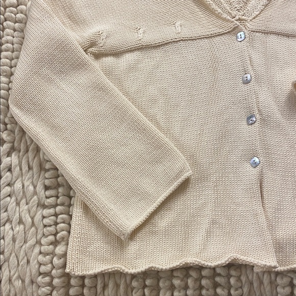 Crea Concept Bell Sleeve Knit Cardigan • Viscose Cotton Blend • Size S - Picture 7 of 13